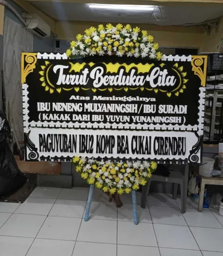 Papan Bunga Duka Karawang