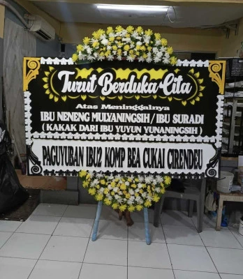 Papan Bunga di Karawang